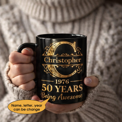 11oz Ceramic Mug Age personalized name, year, letter for birthday Hot Sale- 11oz Ceramic Mug