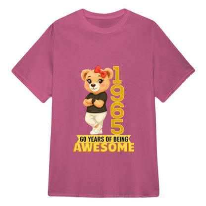 Chilling Bear Birthday Gift Idea Custom Year and Age T-shirt Classic Unisex T-Shirt | 5To9Style