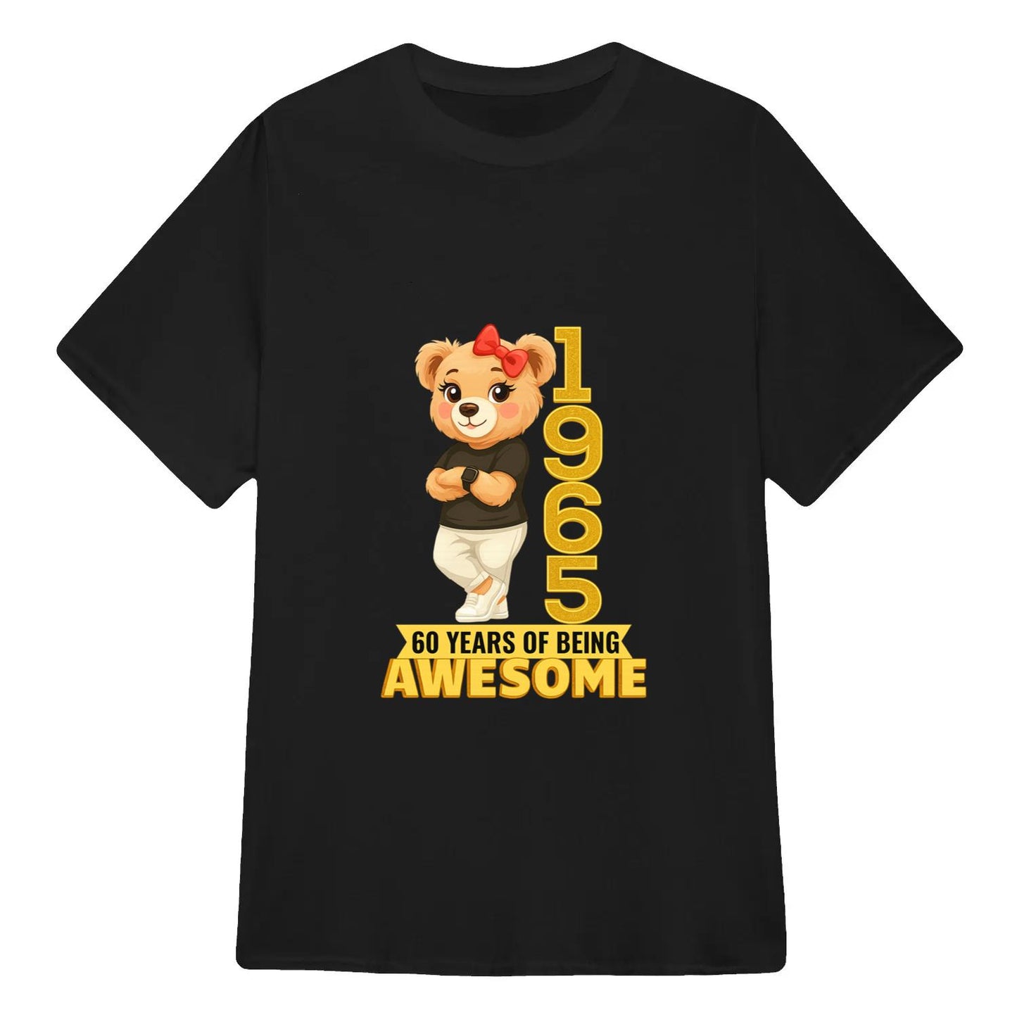 Chilling Bear Birthday Gift Idea Custom Year and Age T-shirt Classic Unisex T-Shirt | 5To9Style