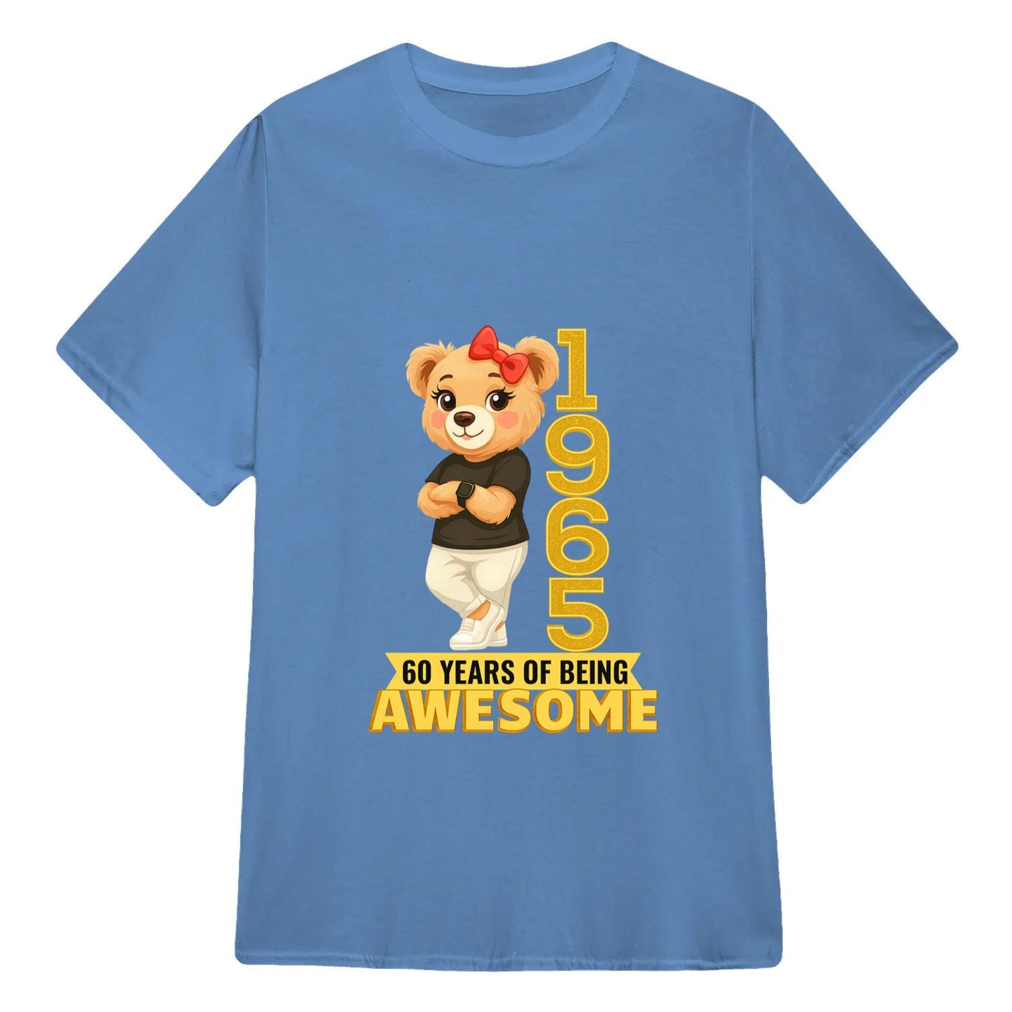 Chilling Bear Birthday Gift Idea Custom Year and Age T-shirt Classic Unisex T-Shirt | 5To9Style