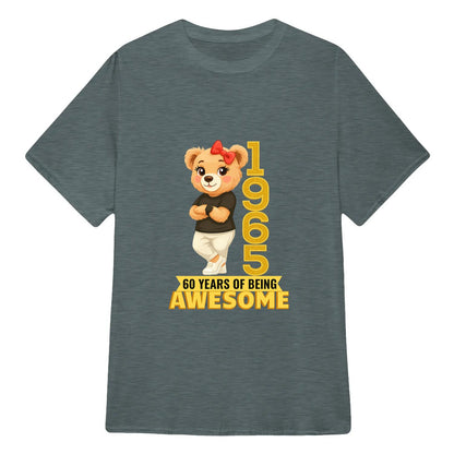 Chilling Bear Birthday Gift Idea Custom Year and Age T-shirt Classic Unisex T-Shirt | 5To9Style