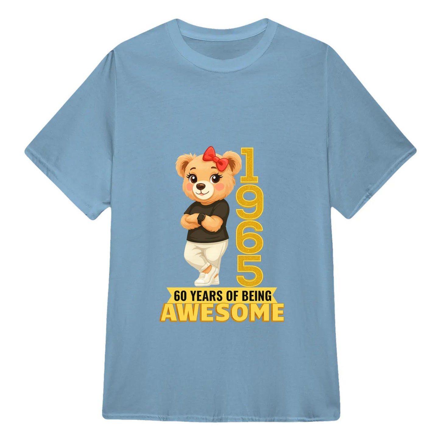 Chilling Bear Birthday Gift Idea Custom Year and Age T-shirt Classic Unisex T-Shirt | 5To9Style