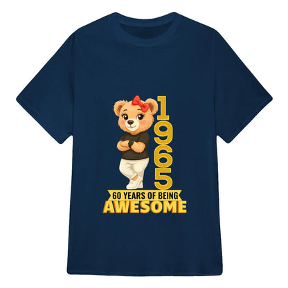 Chilling Bear Birthday Gift Idea Custom Year and Age T-shirt Classic Unisex T-Shirt | 5To9Style