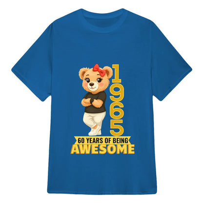 Chilling Bear Birthday Gift Idea Custom Year and Age T-shirt Classic Unisex T-Shirt | 5To9Style