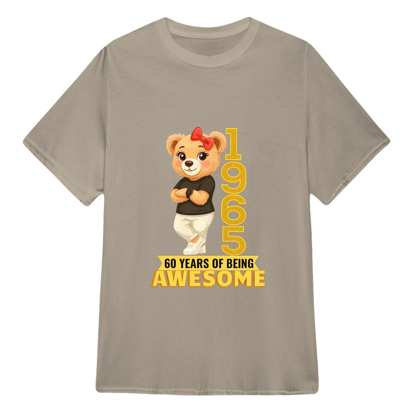 Chilling Bear Birthday Gift Idea Custom Year and Age T-shirt Classic Unisex T-Shirt | 5To9Style