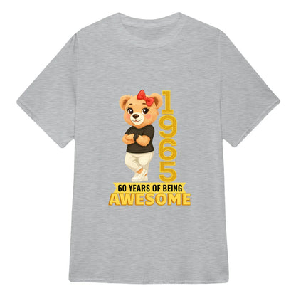 Chilling Bear Birthday Gift Idea Custom Year and Age T-shirt Classic Unisex T-Shirt | 5To9Style