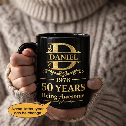 11oz Ceramic Mug Age personalized name, year, letter for birthday Hot Sale- 11oz Ceramic Mug