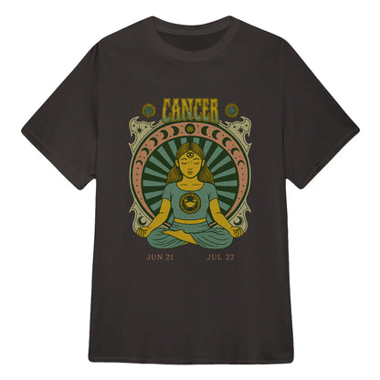 Cancer Zodiac Meditation Moon Phase Yoga Classic Unisex T-Shirt | 5To9Style