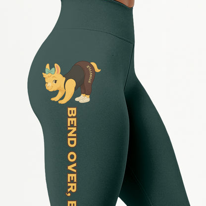 Chill Llama Blend Over, Breathe Out  Yoga Pants All-Over Print Women's High Waist Leggings | 5To9Style