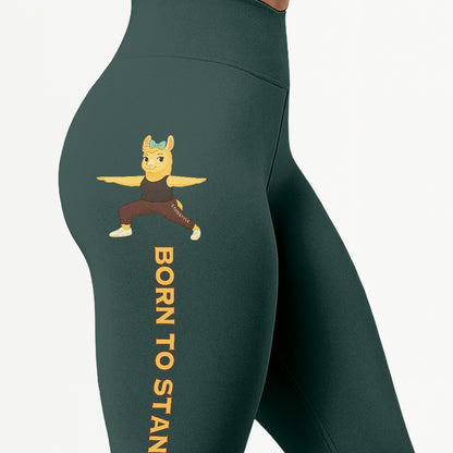 Born to Stand Out Chill Llama Yoga Pants  All-Over Print Women's High Waist Leggings | 5To9Style