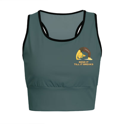 Bend It Till It Breaks Chill Llama Yoga Women's Sports Bra