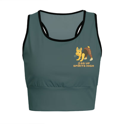 Ass Up, Spirits High Chill Llama Yoga Women's Sports Bra