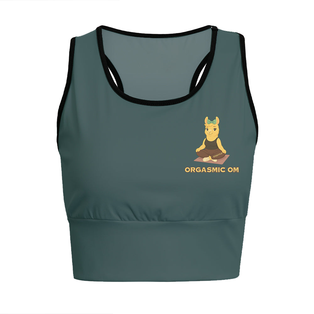 Orgasmic Om Chill Llama Yoga Women's Sports Bra