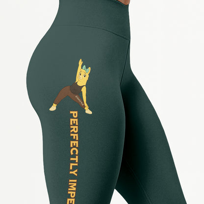 Perfectly Imperfect Chill Llama Yoga Pants All-Over Print Women's High Waist Leggings | 5To9Style