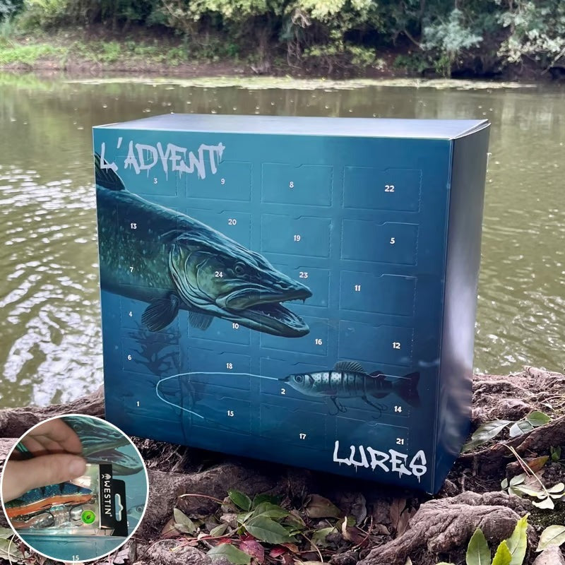 L'ADVENT'LURES 2024 Creative Fishing Christmas Fish Hook Blind Box advent calendar