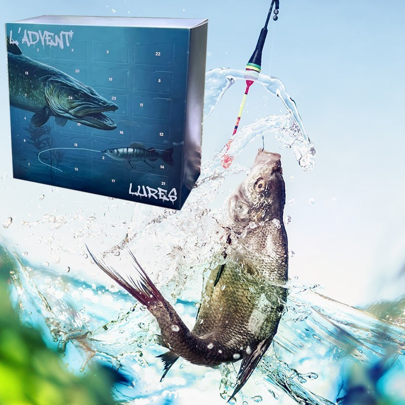 L'ADVENT'LURES 2024 Creative Fishing Christmas Fish Hook Blind Box advent calendar