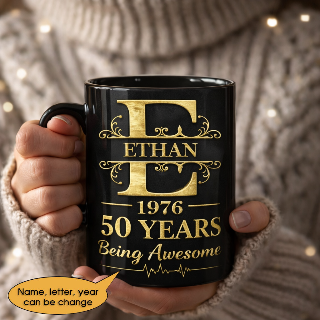 11oz Ceramic Mug Age personalized name, year, letter for birthday Hot Sale- 11oz Ceramic Mug