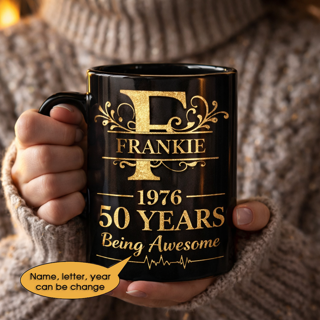 11oz Ceramic Mug Age personalized name, year, letter for birthday Hot Sale- 11oz Ceramic Mug