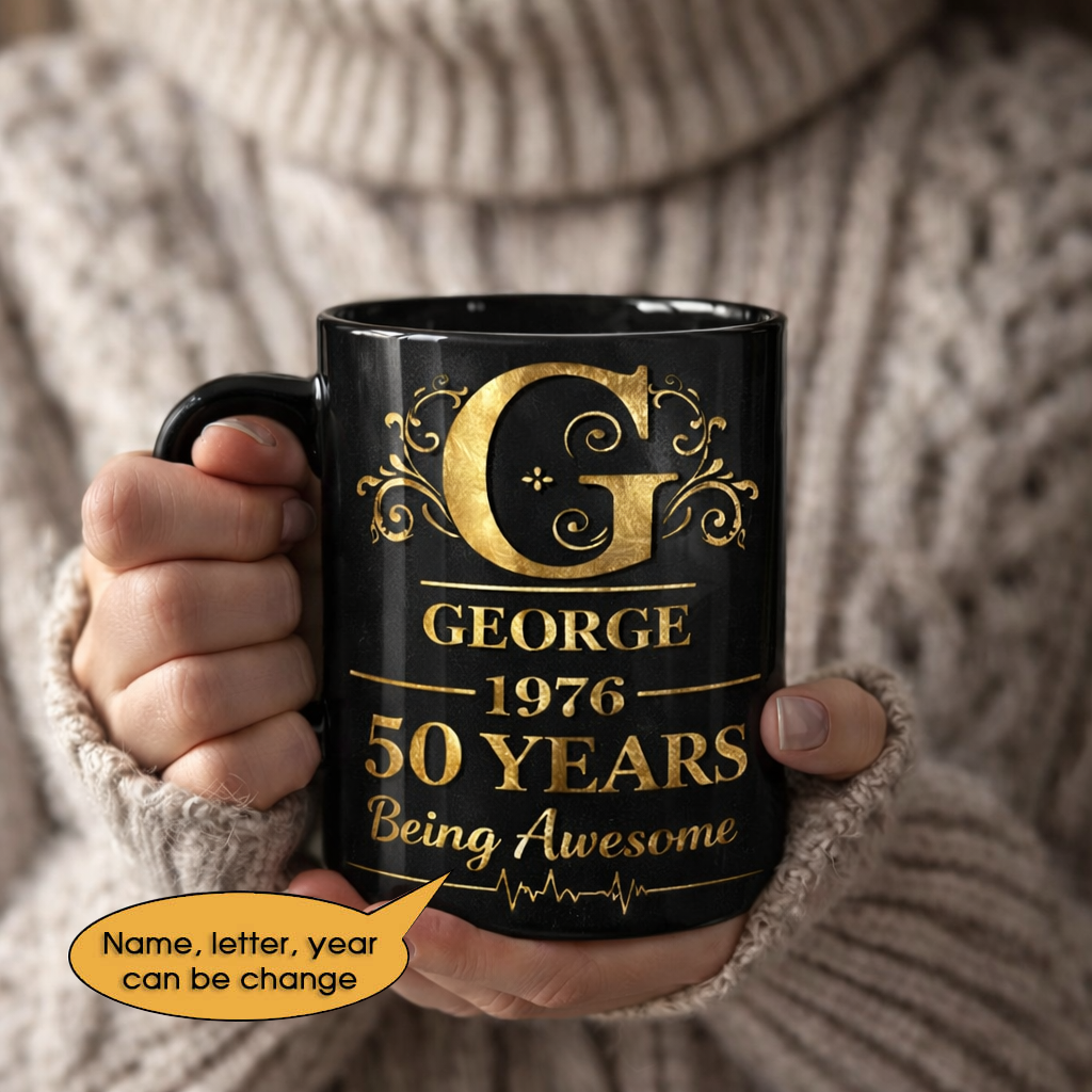 11oz Ceramic Mug Age personalized name, year, letter for birthday Hot Sale- 11oz Ceramic Mug
