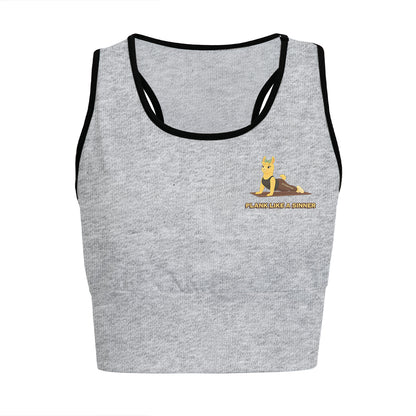 Plank Like A Sinner Chill Llama Yoga Women's Sports Bra