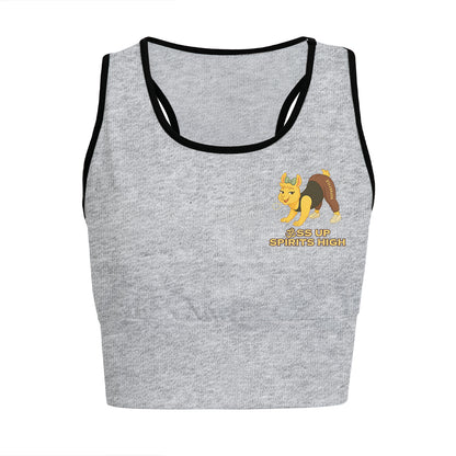 Ass Up, Spirits High Chill Llama Yoga Women's Sports Bra