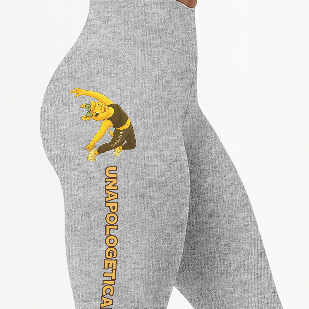 Unapologetically Me Chill Llama Yoga Pants All-Over Print Women's High Waist Leggings | 5To9Style