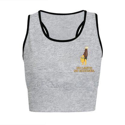 No Limits. No Excuses Chill Llama Yoga Women's Sports Bra