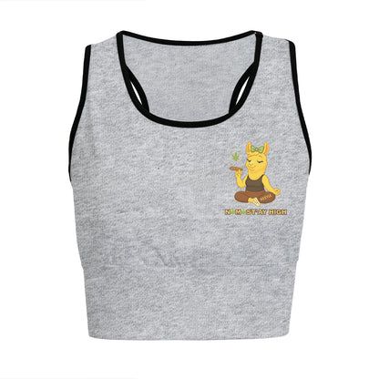 Namast’ay High Chill Llama Yoga Women's Sports Bra