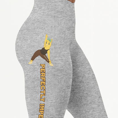 Perfectly Imperfect Chill Llama Yoga Pants All-Over Print Women's High Waist Leggings | 5To9Style