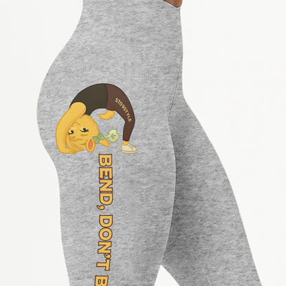 Bend, Donâ€™t Break Chill Llama Yoga Pants All-Over Print Women's High Waist Leggings | 5To9Style