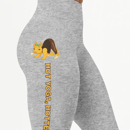 Hot Yoga Hotter Ass Chill Llama Yoga Pants All-Over Print Women's High Waist Leggings | 5To9Style