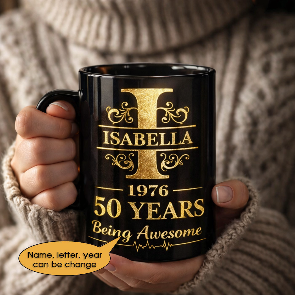 11oz Ceramic Mug Age personalized name, year, letter for birthday Hot Sale- 11oz Ceramic Mug