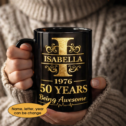11oz Ceramic Mug Age personalized name, year, letter for birthday Hot Sale- 11oz Ceramic Mug