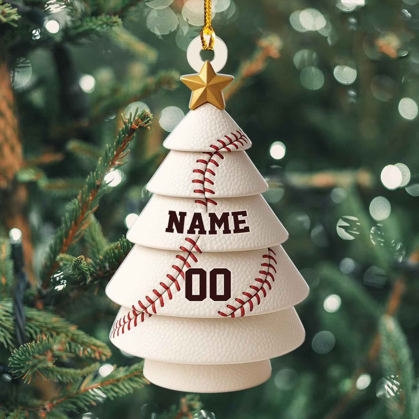 Personalized Baseball Christmas Ornament Custom Name Baseball Player Ornament Sport Team Gift Baseball Christmas Tree Decor Sport Ornament