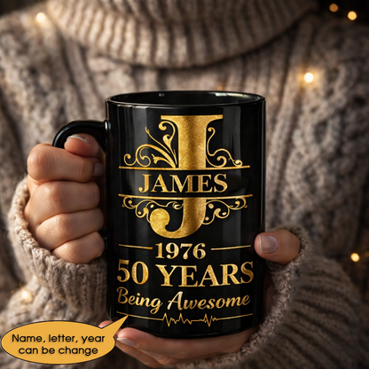 11oz Ceramic Mug Age personalized name, year, letter for birthday Hot Sale- 11oz Ceramic Mug
