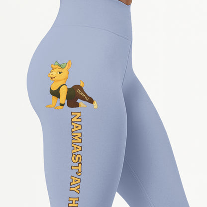 Namastâ€™ay Horny Chill Llama Yoga Pants All-Over Print Women's High Waist Leggings | 5To9Style