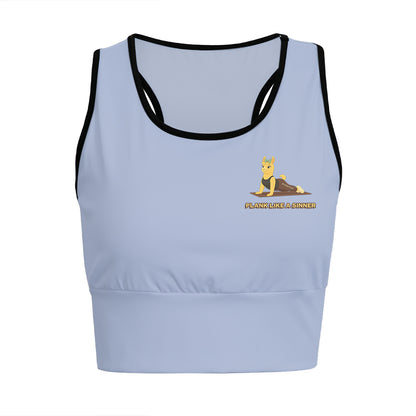 Plank Like A Sinner Chill Llama Yoga Women's Sports Bra