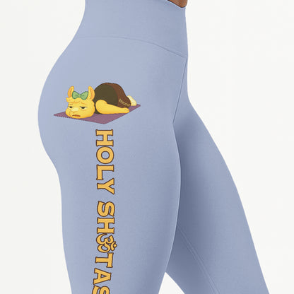 Holy Shtasana Chill Llama Yoga Pants All-Over Print Women's High Waist Leggings | 5To9Style