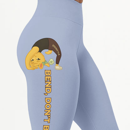 Bend, Donâ€™t Break Chill Llama Yoga Pants All-Over Print Women's High Waist Leggings | 5To9Style