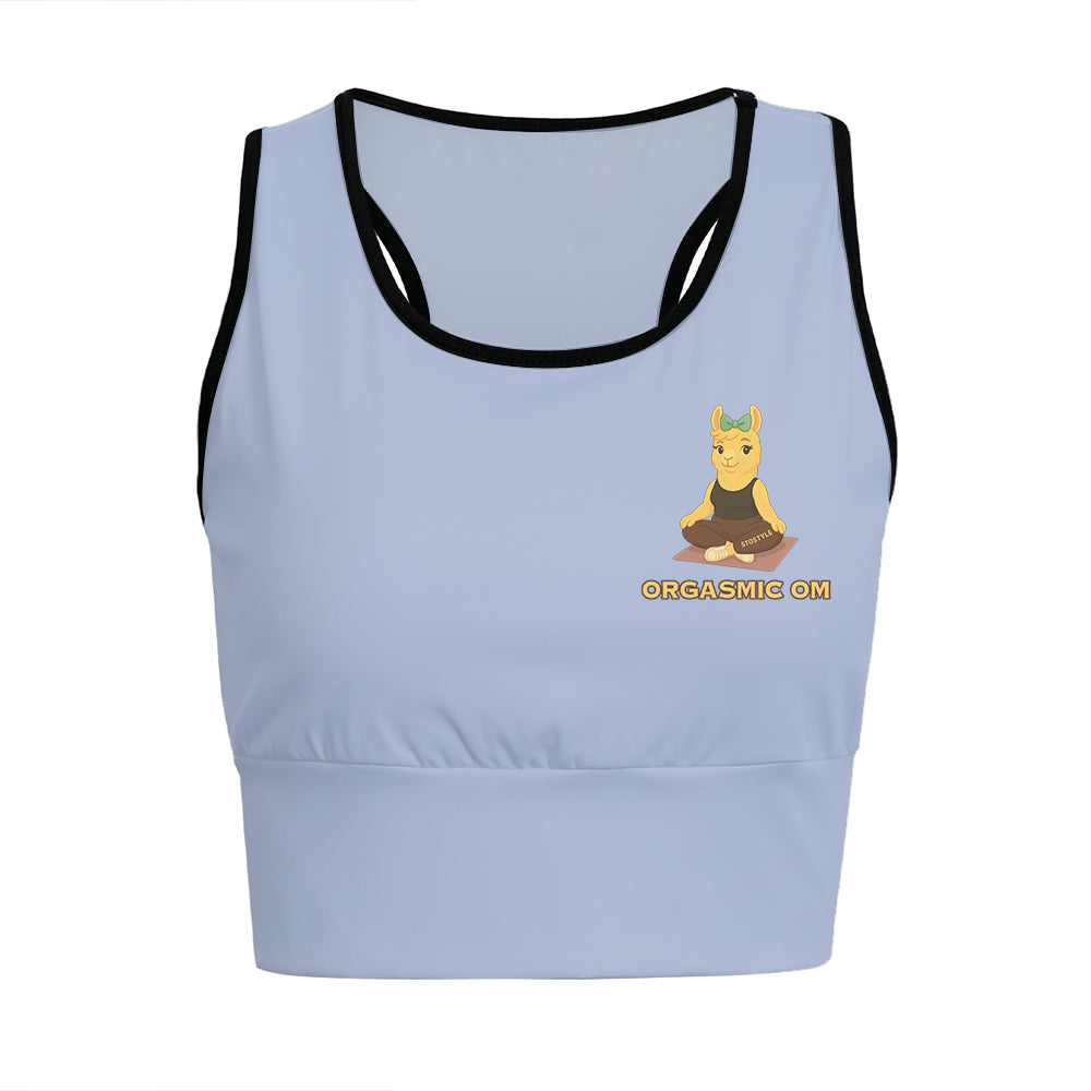Orgasmic Om Chill Llama Yoga Women's Sports Bra