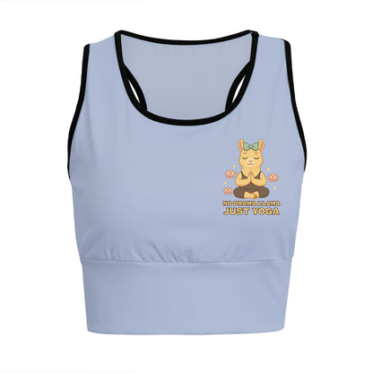 No Drama Llama Just Yoga Chill Llama Yoga Women's Sports Bra