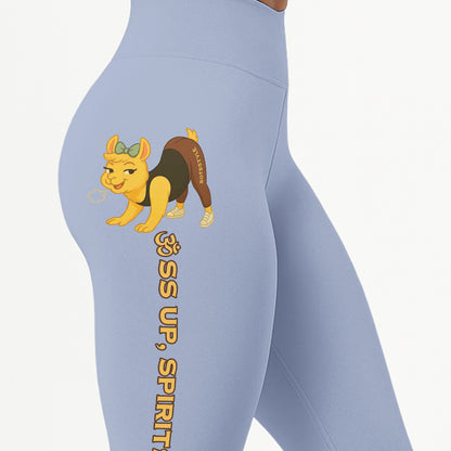 Ass Up, Spirits High Chill Llama Yoga Pants All-Over Print Women's High Waist Leggings | 5To9Style