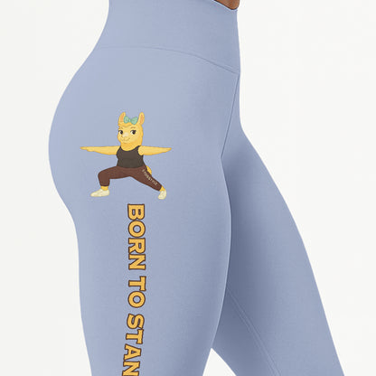Born to Stand Out Chill Llama Yoga Pants  All-Over Print Women's High Waist Leggings | 5To9Style