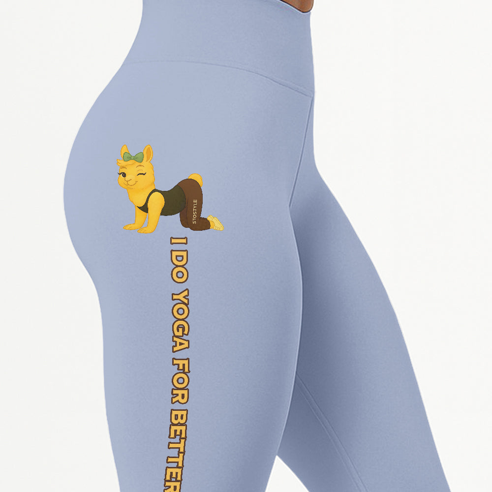 I Do Yoga For Better Sex Chill Llama Yoga Pants All-Over Print Women's High Waist Leggings | 5To9Style