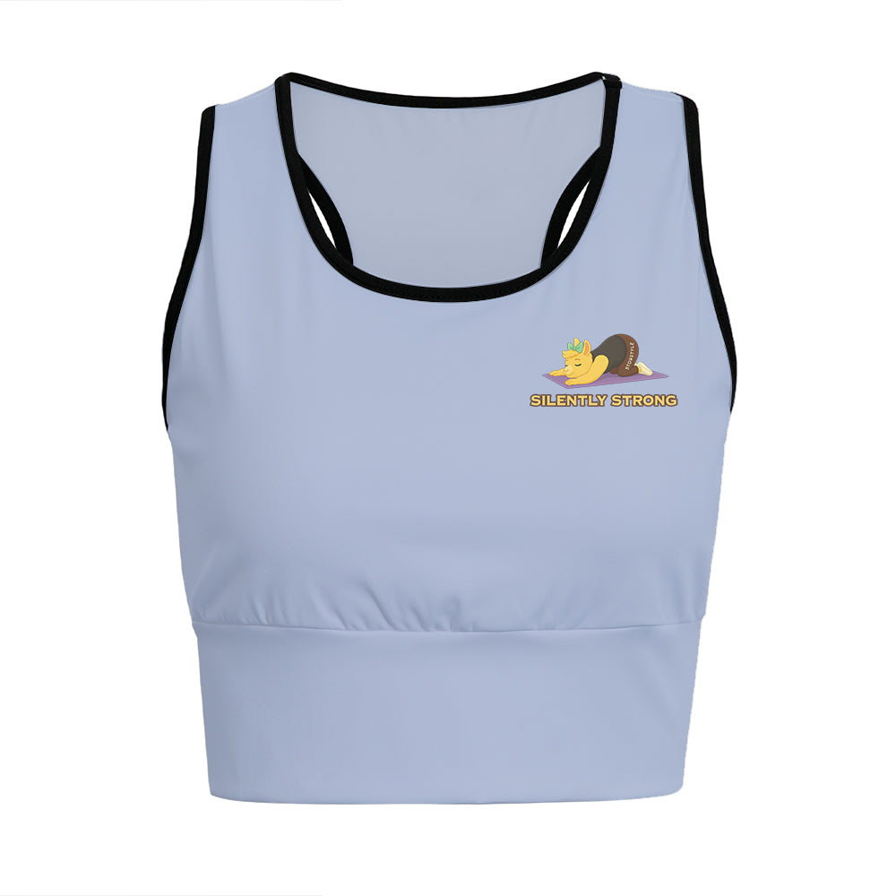 Silently Strong Chill Llama Yoga Women's Sports Bra