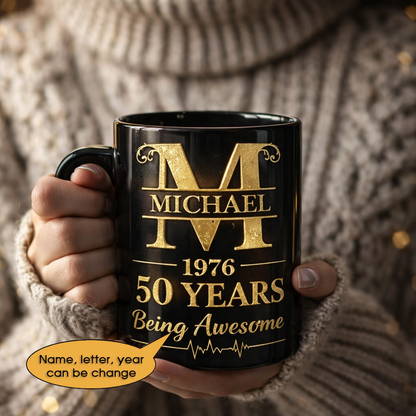 11oz Ceramic Mug Age personalized name, year, letter for birthday Hot Sale- 11oz Ceramic Mug