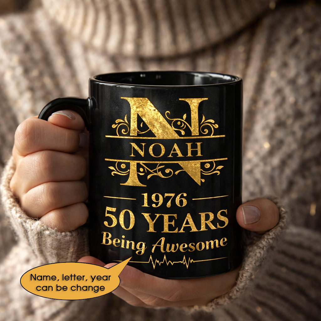 11oz Ceramic Mug Age personalized name, year, letter for birthday Hot Sale- 11oz Ceramic Mug