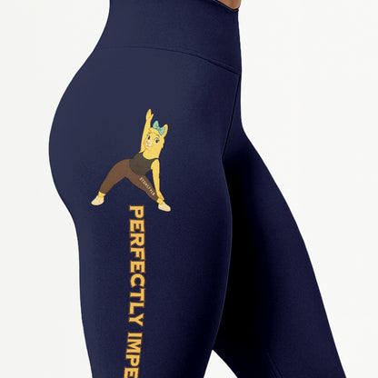 Perfectly Imperfect Chill Llama Yoga Pants All-Over Print Women's High Waist Leggings | 5To9Style