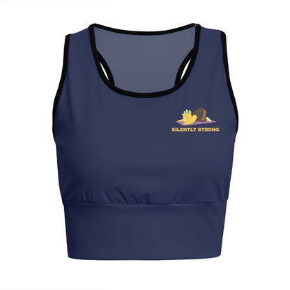 Silently Strong Chill Llama Yoga Women's Sports Bra