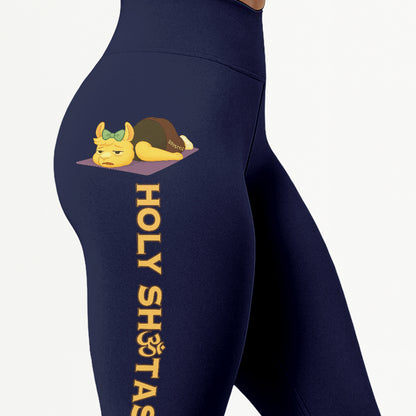 Holy Shtasana Chill Llama Yoga Pants All-Over Print Women's High Waist Leggings | 5To9Style
